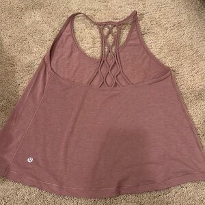 Lulu lemon pink tank top! Unique back!
